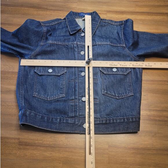 VTG Guess Denim Jacket Women’s L Blue Jean Trucker USA Y2K Streetwear AST874 EUC - Picture 5 of 8